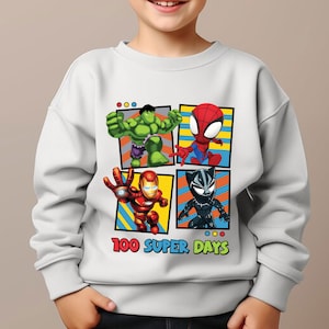 100 Super Days Png, Spiderman 100 Tage Schule Png, Spinnenheld Png, Zurück in die Schule Png, 100