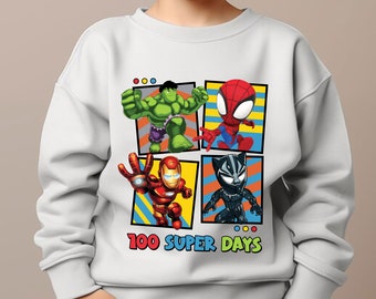 100 Super Days Png, Spiderman 100 Days Of School Png, Spider Hero Png, Back To School Png, 100th Day of School Png, 100 Days Pop Png