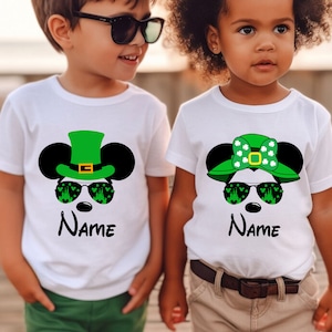 Personalized Mouse St Patricks Day Svg, Saint Patrick’s Day Svg, Lucky Shamrock, Mouse And Friends, Paddy's Day Svg, Happy St. Patrick's Day