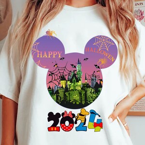 Mouse and Friends Halloween Castel Png, Happy Halloween 2024 Png, Witch Png, Halloween Png, Trick Or Treat Png, Spooky Season Png