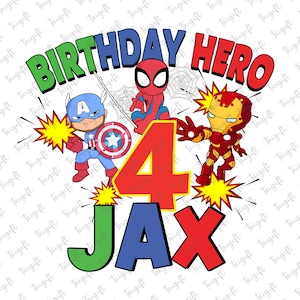 Personalisierter Geburtstag Superheld Png, alles Gute zum Geburtstag Junge Png, Spiderman Geburtstag Png, Spidey Geburtstag Junge, Spinne Held Geburtstag Junge Png