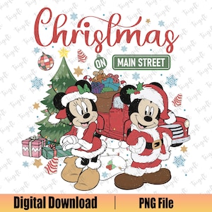 Natal na rua principal Png, Feliz Natal Png, Rato e amigos, Casal de ratos de Natal, Esquadrão de Natal Png, Melhor dia de todos os tempos Png