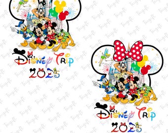 Bundle Family Trip 2025 Png, Mouse and Friend Png, Family Vacation Png, Castle Png, Magical Kingdom Png, Best Day Ever Png, Vacay Mode Png