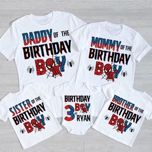 Personalized Spiderman Birthday Boy Png, Family Birthday Spiderman Png, Spiderman Birthday Png, Spidey Birthday Boy,Spider Hero Birthday Boy image 1