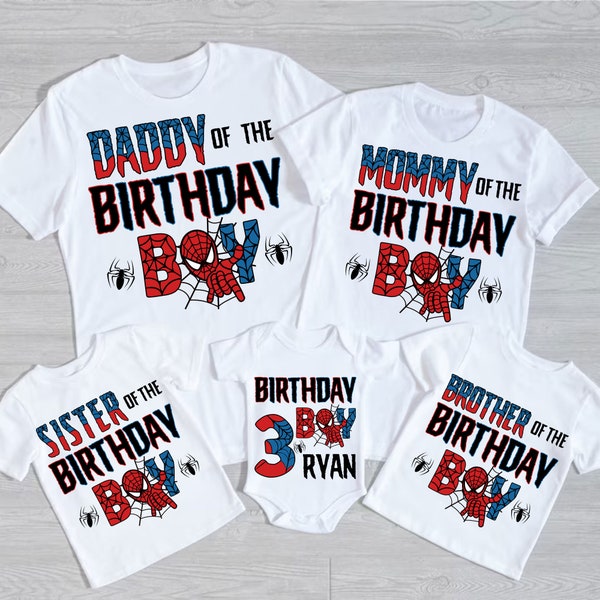 Personalized Spiderman Birthday Boy Png, Family Birthday Spiderman Png, Spiderman Birthday Png, Spidey Birthday Boy,Spider Hero Birthday Boy