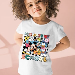 100 Days Of School Png, Mouse and Friend Png, Back To School Png, Magical Kingdom Png, 100th Day of School Png, 100 Days Pop Png, School Png