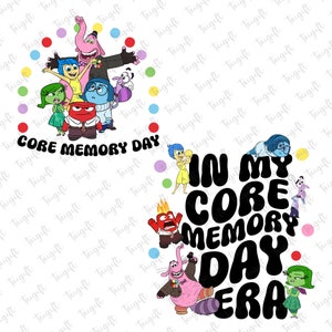 In My Core Memory Day Era Png, Inside Out Friends Png, Family Trip Png, Core Memory Day Png, Best Day Ever, Magical Kingdom, Vacay Mode Png