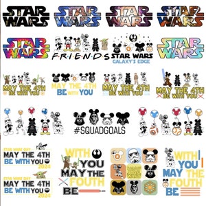 Retro StarWars Png Bundle, Darth Vader R2D2 Stormtrooper Png, Magical Kingdom Png, Vacay Mode Png, Galaxy's Edge Trip, Family Trip 2024 Png
