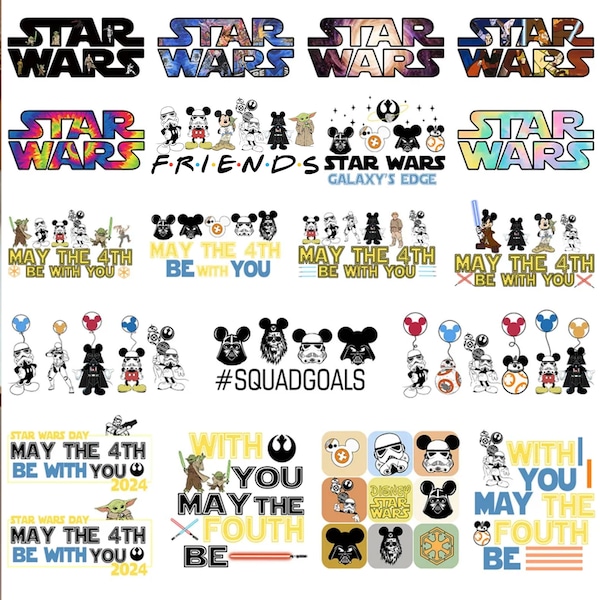 Retro StarWars Png Bundle, Darth Vader R2D2 Stormtrooper Png, Magical Kingdom Png, Vacay Mode Png, Galaxy's Edge Trip, Family Trip 2024 Png