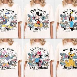 Mouse and Friends Est 1955 Png Bundle, Férias em Família Png, Viagem em Família à Califórnia Png, 70º Aniversário Png, Camiseta 70 Anos de Magia