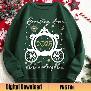Counting Down Til Midnight Svg, Happy New Year 2024 Svg, Merry Christmas Svg, 2024 Party Svg, Fireworks, New Year Holiday, Magic Kingdom Svg