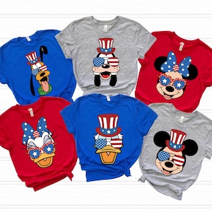 Happy 4th Of July Mouse SVG Bundle, Mouse Independence Day SVG, Fourth Of July Svg, American Flag Svg, Mouse And Friends Svg, July 4th Svg