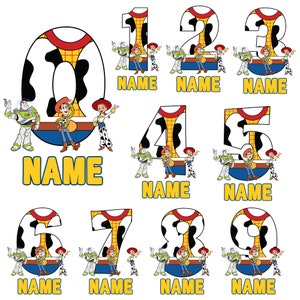 Personalized Toy Number Png, Custom Name, Birthday Boy Png, Birthday Girl Png, Toy Of The Birthday, Birthday Gift, Magical Kingdom Png