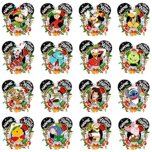 Cruise Family Custom Name Magnets, Christmas Character Png, Christmas Mouse And Friends Png, Winnie The Pooh, Cruise Vacation, Family Trip