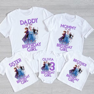 Gepersonaliseerde Frozen verjaardag familie png, verjaardag meisje png, beste verjaardag ooit, gelukkige verjaardag png, prinses verjaardag png, magisch koninkrijk