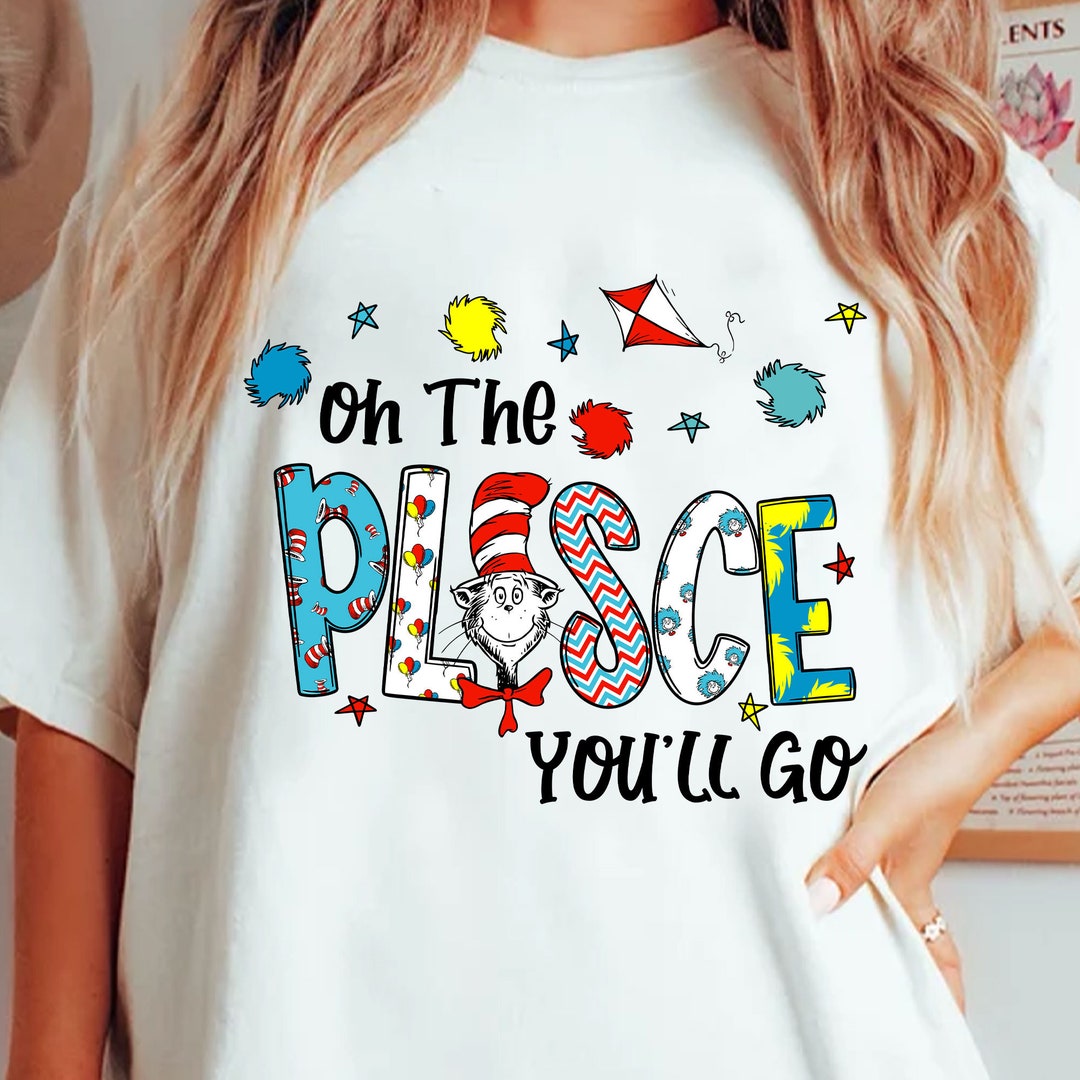 Oh the Places You'll Go Png Dr. Seuss Png Thing 1 Thing - Etsy Australia