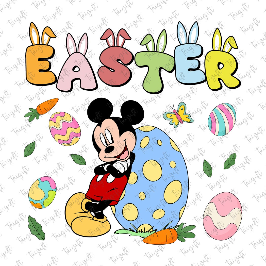 Happy Easter Day Png, Mouse and Friend Easter Png, Easter Bunny Png ...