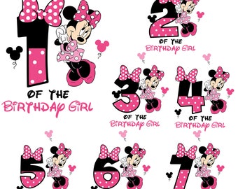 Birthday Girl Svg, Happy Birthday Svg, Pink Mouse Of The Birthday Svg, Family Vacation 2023 Svg, Magical Kingdom Svg, Vacay Mode Svg
