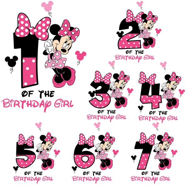 Birthday Girl Svg, Happy Birthday Svg, Pink Mouse Of The Birthday Svg, Family Vacation 2023 Svg, Magical Kingdom Svg, Vacay Mode Svg