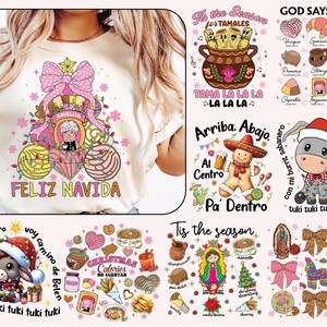 Mexikanische Weihnachten Sublimationspaket, Weihnachten Pan Dulce Png, Feliz Navidad Weihnachten Png, Spanische Weihnachten Png, Weihnachten Png, Weihnachtsgeschenke