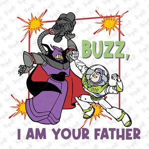 Spielzeug Familie geschnitten Datei, Buzz ich bin dein Vater Blatt, Spielzeug Freund Blatt, Vater und Sohn Blatt, Vatertag Blatt, Familien Urlaub Blatt, Buzz, ich bin Dein Vater Blatt