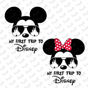 My First Trip Svg, Family Trip 2024 SVG, Family Vacation SVG, Mouse Head SVG, Magical Kingdom Svg, Svg, Png Files For Cricut Sublimation