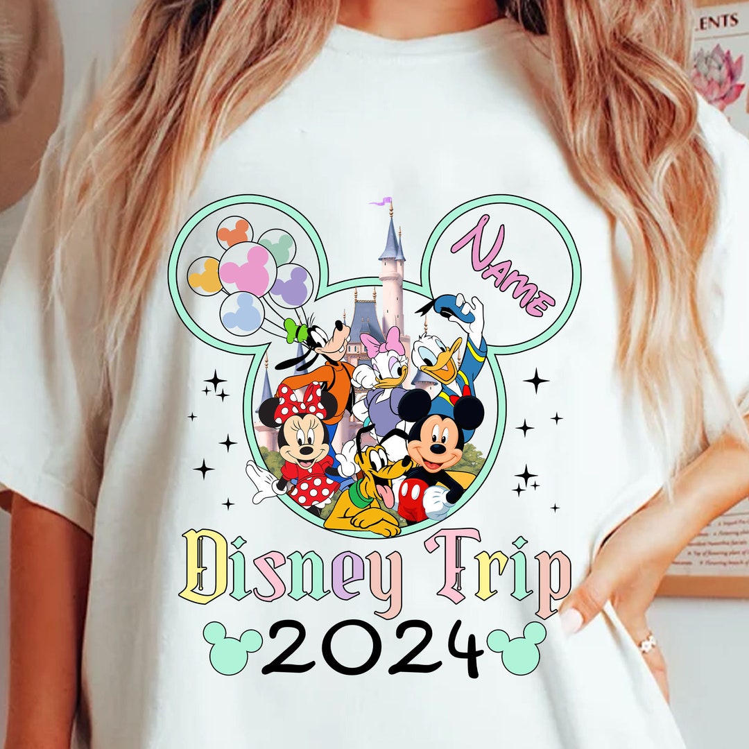 Personalized Family Vacation 2024 Png, Family Trip, Castle Png, Mouse