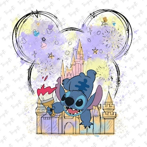 America Cartoon Blue Alien Png, Magical Castle Png, Mouse Ear Castle Png, Vacay Mode Png, Magical Kingdom Png, Personaggio Png, Vacanze in famiglia