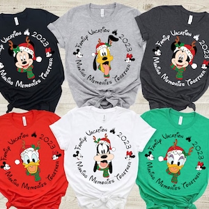 Personnage de Noël SVG, Vacances en famille 2023 Créer des souvenirs ensemble Souris de Noël et amis SVG, Équipe de Noël, Très Joyeux Noël