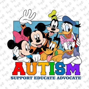 Muis Autisme Ondersteuning Educate Advocate Png, Puzzelstuk Png, Autisme Bewustzijn Png, Muis en vrienden, Autisme Acceptatie, Autisme Ondersteuning Png