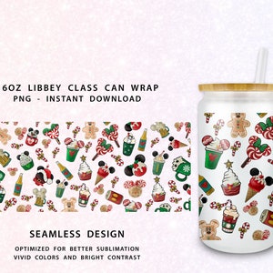 Weihnachtssnack 16 Unzen Libbey Can PNG, 16 Unzen Glasdosenverpackung, Getränk und Snack 16 Unzen Libbey Dosenglas, Weihnachtsbecherverpackung, Vollglasdosenverpackung