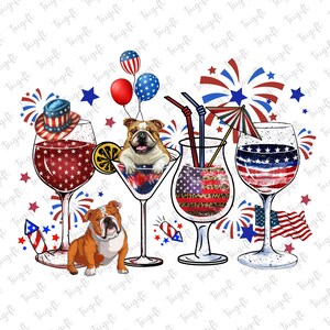 Vino rosso e blu Png, 4 luglio Png, bicchiere di vino patriottico 4 luglio Png, Giorno dell'Indipendenza Png, bicchiere di vino patriottico cane divertente Png