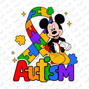 Muis Autisme Lint Puzzel Stuk Svg, Autisme Bewustzijn Svg, Muis en Vrienden, Autisme Acceptatie, 2 april, Cartoon Autisme, Autisme Ondersteuning