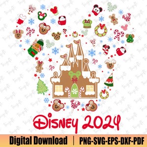 Natal 2024 Svg, Castelo de gengibre de Natal Svg, Rato e amigos, Lanches de Natal Svg, Natal em família Svg, Melhor dia de todos os tempos Svg