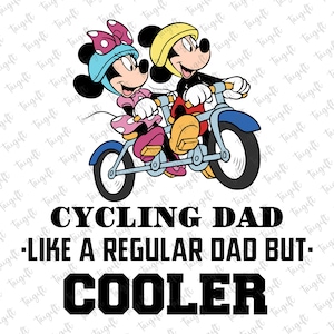 Fietsen vader als een gewone vader maar koeler Svg, muis DadSVg, Vacay Mode Svg, Magical Kingdom Svg, cyclus papa Svg, fietsen minnaar Svg