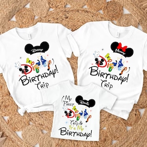 Personalized Birthday Boy Svg, Daddy and Mommy Birthday Trip Svg, Family Of The Birthday Boy Svg, Happy Birthday Svg, Magical Kingdom