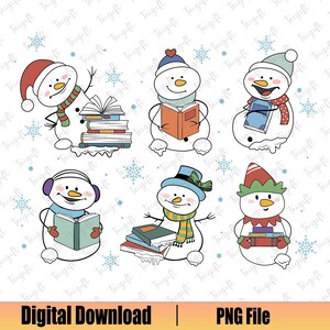 Libro di lettura del pupazzo di neve Png, Libro di Natale Png, Insegnante di Natale Png, Amante dei libri Png, Natale Png, Buon Natale Png, Maglietta di Natale carina
