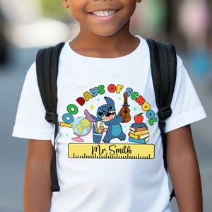 Personalized 100 Days Of School Svg, Back To School Svg, Custom Name, Magical Kingdom Svg, 100th Day of School, 100 Days Pop Svg, Shirt Kids