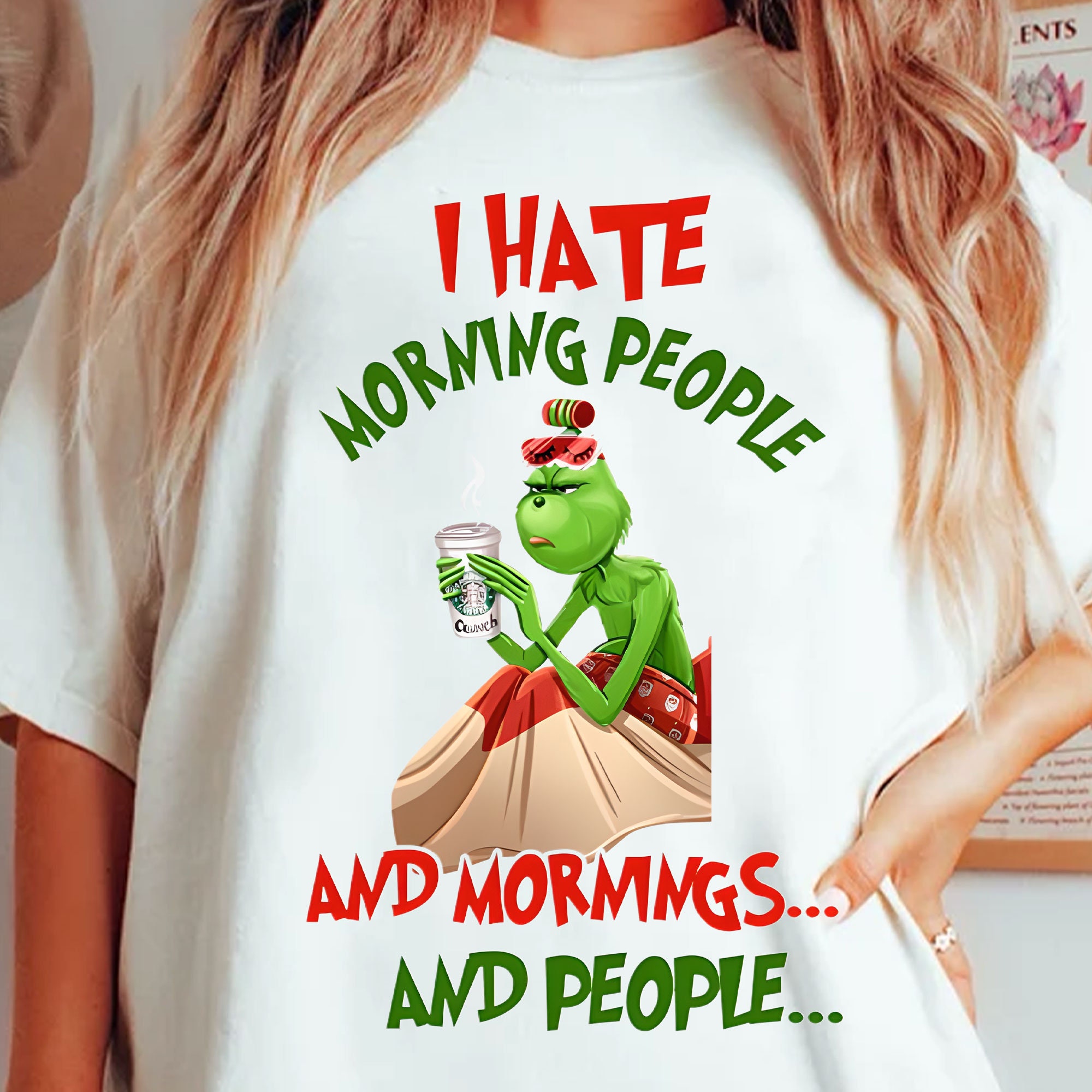 grinch morning shirt