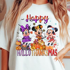 Happy Hallothanksmas Png, Hallothanksmas Png, Maus Santa Png, Kürbis Png, Thanksgiving Png, Weihnachtsmaus png, Halloween Png Digital
