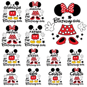 Birthday Girl Svg, Happy Birthday Svg, Family Mouse Of The Birthday Svg, Family Vacation 2023 Svg, Magical Kingdom Svg, Vacay Mode Svg