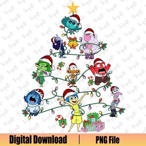 Weihnachten Licht Baum Png, Cartoon Gefühle Freunde, Frohe Weihnachten Png, Weihnachtslicht Png, Mentale Gesundheit Png, Weihnachten Inside Out Shirt