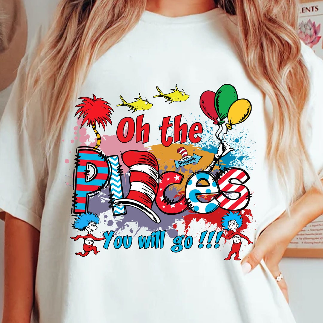 Oh the Places You Will Go Png, Dr. Seuss Png, Thing 1 Thing 2 Png, Cat ...