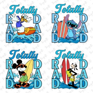 Totally Rad Dad Svg, Summer Vibes Svg, Vaderdag Svg, Muissurfen Svg, Vacay Mode Svg, Magisch Koninkrijk Svg, Familie-uitje, Vriend Squad