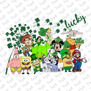 Glücklicher St Patrick's Day Png, Cartoon St Patrick's Day, St. Patrick's Day, Prinzessin Patrick's Day Png, glücklicher Png, Maus und Freund
