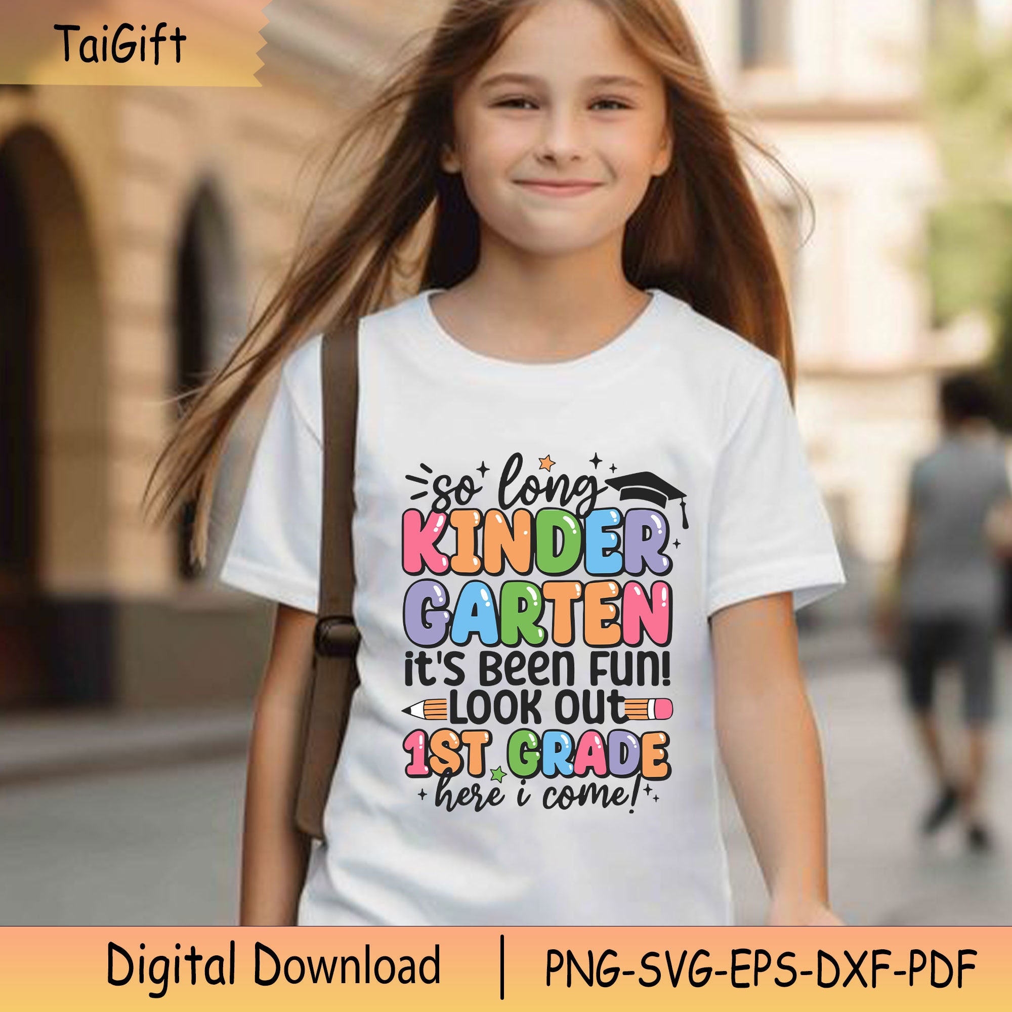 So Long Kindergarten Svg, 1st Grade Here I Come, Back to School Svg ...