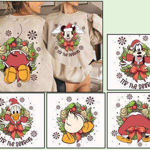 Tis’ The Season Mouse Christmas Png Bundle, Christmas Friends Png, Mysz i Przyjaciele, Christmas Png, Wesołych Świąt Png, Christmas Squad Png