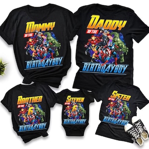Personalized Avengers Birthday Boy Png, Superhero Birthday Png, Happy Birthday Png, Superhero Family Png, Best Birthday Ever, Birthday Shirt