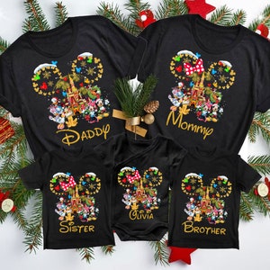 Nom personnalisé Noël en famille, Png vacances en famille Noël, Souris de Noël et amis, Joyeux Noël Png, Nom personnalisé