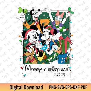 Christmas Tarot Card Svg, Merry Christmas 2024 Svg, Mouse and Friends, Xmas Holiday Svg, Cute Christmas Shirt, Best Day Ever Svg, Vacay Mode